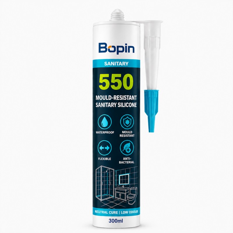 BoPin 550 Mould-Resistant Sanitary Silicone Sealant