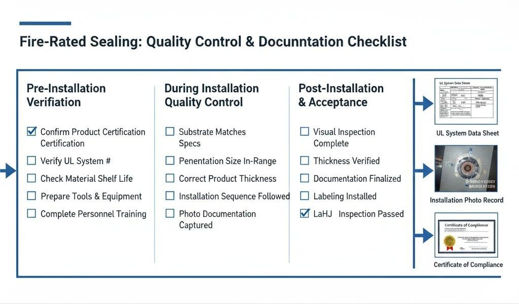 Inspection Checklist and Documentation