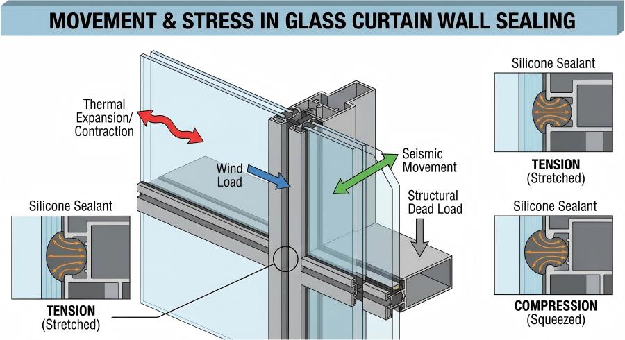 Movement and stress illustration