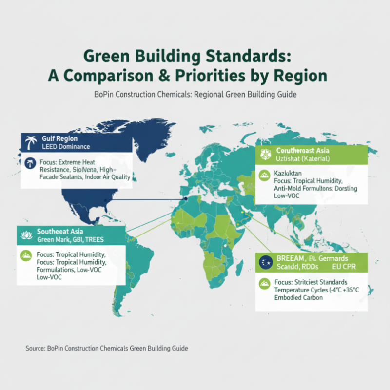 Regional green building standards map