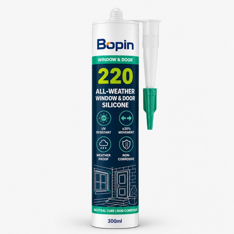 BoPin 220 All-Weather Window & Door Silicone Sealant
