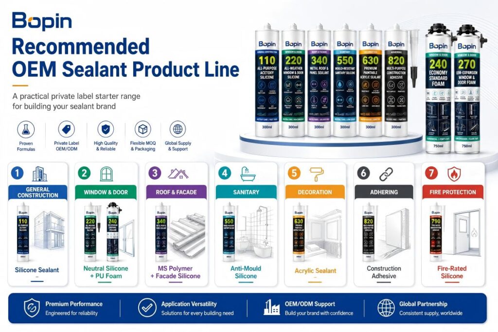 Recommended OEM Sealant Product Line