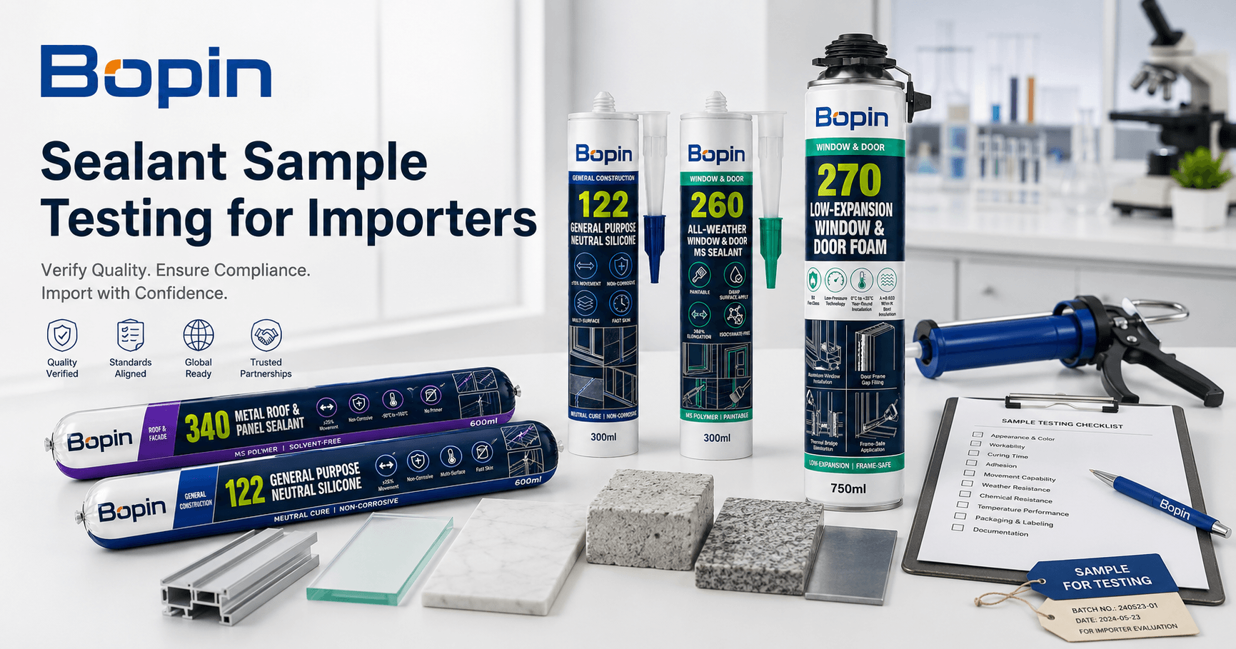 Sealant Sample Testing Checklist for Importers