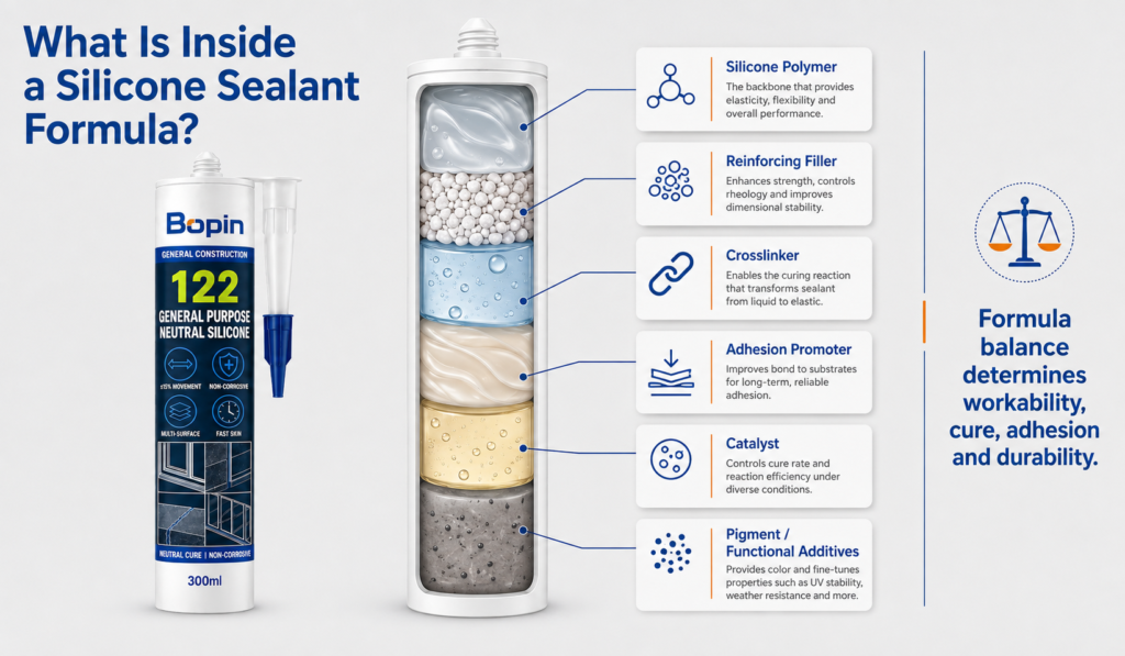 Main formulation components that affect silicone sealant cost